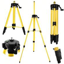Extendable Laser Level Tripod Stable Heavy Duty Structure 50kg Load Capacity Gradiometer Support Adjustable Height Measuring Stand For Construction Home Renovation Engineering Surveying Tools - C - Ver 2