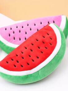 1PC Cute Fruit Storage Bag, Large Capacity Fruit Shaped Stationery Pouch, Portable Fluffy Makeup Bag, Cute Backpack Accessory, Beautiful Student Learning Supplies, Suitable For Gifts And Student Learning Use - Fruit Pencil Case - View 7