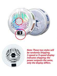 磁吸手機散熱器，可攜式手機冷卻風扇，適合遊戲使用，附 RGB 燈光，智慧型手機散熱片，直接接觸式冷卻器，磁吸手機系列 - 彩色 - 查看 12