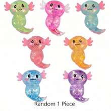 1pc Transparent Colorful Salamander Shaped Squeeze Toy, Suitable For Teenagers, Students And Office Workers, Ideal Choice For Classroom Supplies, Party Favors And Gift Bag Fillers, Perfect For Back To School, Birthday And Holiday Gifts. - Multicolor - View 11