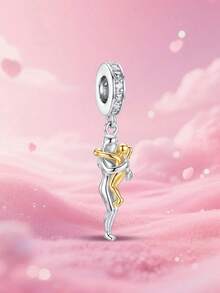 1件時尚925純銀母親抱小孩吊墜，適用於女性手鍊，DIY珠寶製作 - 款式2 - 查看 9
