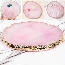 Resin Nail Art Palette And UV Gel Gradient Sponges Pens With 4 Pcs Replacement Head, Nail Sponges For Ombre Double Head Brush For Nail Art Manicure Tools(Pink) - Multicolor - View 4