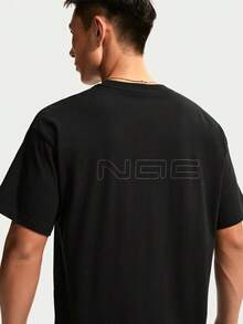 Nike Kaos Rajut Lengan Pendek Pria AS M NK TEE LSE NAC Tanpa Kerah TIM6143-010 - Hitam - View 2