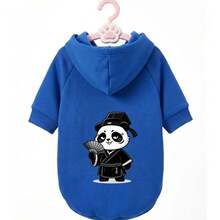 Playful Panda-Shaped Pet Coat, New Spring/Summer Collection, Lightweight And Breathable, Must-Have For Dog Street Style - Grey - View 5