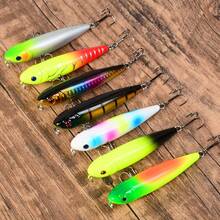 Lure Pencil Micro Zig-Zag Dog Floating Minnow Surface Water Lure For Stream Fishing Amur River White Fish And Crucian Carp - Multicolor - View 3