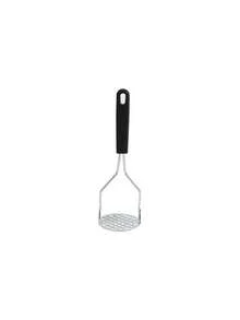 1pc Stainless Steel Potato Masher, Manual Vegetable & Bean Masher, Suitable For Potato, Sweet Potato, Beans And Vegetables, Home Cooking Meal Prep Kitchen Tool, Mother's Day, Spring Cooking - Black - View 4