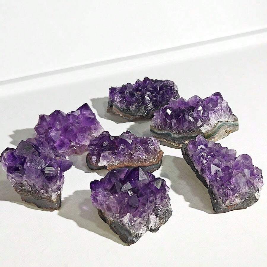 1件 紫水晶天然石英晶簇能量療癒礦石家居裝飾 20-40g - 20-40g - 查看 1