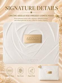 Lancôme 蘭蔻菁純化妝包，拉鍊密封、大容量、輕易收納、居家旅行通勤通用，全人群適用 - 白色 - 查看 8