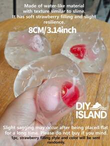 Glacier Jumbo Clear Cheese Squishy Toy - Multicolor - View 24