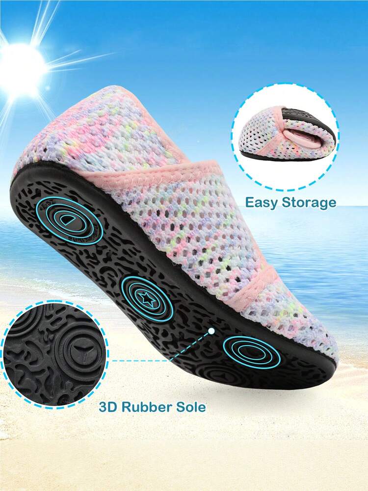 New Children's Breathable Mesh Sports Sandals - Lightweight & Fashionable, Suitable For Spring/Summer Beach Sports, Water Play, Mountain Exploration, Hiking - Baby Pink - View 7