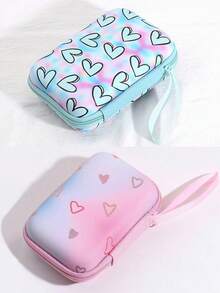 Bolsa organizadora con cremallera para cable de datos, cargador y auriculares, caja con cremallera a prueba de golpes y de diseño creativo con dibujos animados - Multicolor - Ver 19