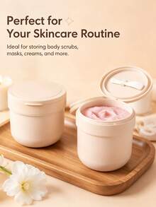 Reusable Cosmetic Jar, Bath Salt Storage Container, Travel-Size Refillable Container Suitable For Face Cream And Lotion, Applicable For Storing Lotion, Scrub, Ointment, Body Lotion, Cosmetics, Etc., And Portable Light-Shielding DIY Dispensing Bottle For Eye Cream/Face Cream (No Cream Included) - Multicolor - View 3