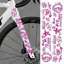 Graffiti Bicycle Frame Stickers | Matte PVC Material, Self-Adhesive, High Impact Resistance And Wear Resistance - Personalized Stickers - View 6