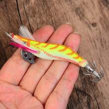 4pcs/Set 8cm 8g Realistic Wooden Shrimp Lure Plastic Fish Bait Fishing Tackle - Multicolor - View 5