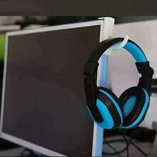 1pc Headphone Stand Hook, Suitable For Computer Headphones, Desktop Use, Multi-Functional Storage. This Compact Yet Sturdy Headphone Stand Provides Secure Support Without Falling, Made Of Lightweight ABS Material For Easy Carrying. - Multicolor - View 5