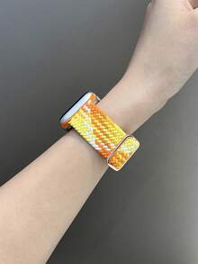 1件中性尼龍手錶錶帶，兼容 ，尺寸包括 42mm、38mm、40mm、41mm、44mm、45mm、46mm 和 49mm，時尚智慧手錶替換錶帶，適用於 Series Ultra2、Ultra SE2、SE 11、10、9、8、7、6、5、4、3、2、1 及其他機型，開學季學生理想禮物 - 彩色 - 查看 5