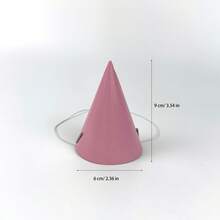 6/12PCS Macaron Solid Color Mini Party Hats, Cute Paper Party Hats For Pets, Flat Packed, Easy To Assemble - One Size Fits All - View 7