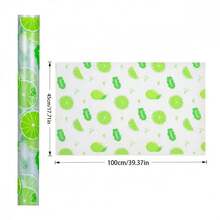 Premium Refrigerator Mat - Moisture-Proof, Non-Slip, Cuttable, Washable And Reusable, Made Of EVA Material, Fresh Lemon Design. Suitable For Refrigerator, Freezer, Drawer, Shoe Cabinet, Cupboard And Kitchen Decor. - Multicolor - View 13