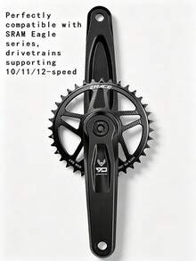 ZRACE 10/11/12速 MTB 鏈輪 7075AL CNC 3mm 偏移量 適用於 3 孔直裝式曲柄組 黑色 - 黑色 - View 4