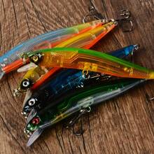 Set Umpan Pancing Minnow Jarak Jauh dengan Suara Mengapung dan Efek Suara, 5 Warna - MultiWarna - View 5