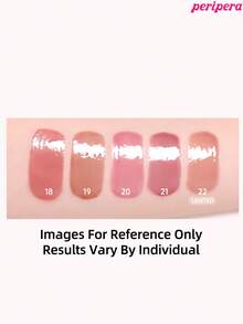 Peripera K-Beauty Ink Glasting 唇釉，純素，含植物萃取油，水感裸色唇釉，鏡面水光唇釉，玻璃唇釉，豐唇效果，自然保濕，輕盈滋潤，提亮光澤，持久，舒適，不黏膩 - # 19 PEACH LATTE - 查看 8