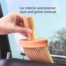 1/2pcs Dusting Tool, Window Sill Groove Gap Brush, Window Track Dust Removal, Household Cleaning Soft Bristle Brush - Yellow - View 3