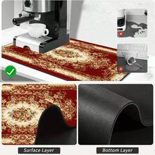 1pc Dish Drying Mat, Coffee Machine Mat, Burgundy European Classical Floral Peony Pattern With Luxury Scroll Border, Multi-Purpose Drainage Mat, Home Gift, Tabletop Decor - XYLSD-649 - View 9