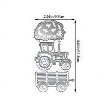 Vacation RV & Table Chair Metal Cutting Dies, Suitable For Scrapbooking - Durable Cutting Templates, DIY Scrapbook Photo Album Decoration Paper Cards, Card Making Supplies - Silver - View 9