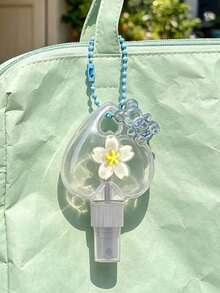 Cute Heart Refillable Spray Bottle,Sakura Decor & Bear Pendant,Perfume Decanting Bottles,Travel Toner Cosmetic Liquid Dispenser,Travel Accessories - Multicolor - View 8