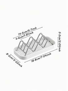 Dual-Sided Flip Design: 3-Bar Storage On Front Side,2-Bar Storage On Back Side To Hold Multiple Soaps At Once.Easy To Disassemble And Clean.Perfect For Bathroom Sink,Shower Counter,Kitchen Sink To Store Facial Soap,Bath Soap And Dish Soap. - Multicolor - View 13