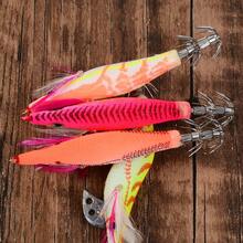 4pcs/Set 8cm 8g Realistic Wooden Shrimp Lure Plastic Fish Bait Fishing Tackle - Multicolor - View 4