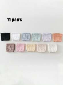 1/3/6/11 Pasang Kaos Kaki Setengah Jari Kaki Terpisah, Kaos Kaki Dua Jari Kaki Terbuka, Kaos Kaki Jepit Jala Musim Panas Anti Selip Terpisah - MultiWarna - View 19
