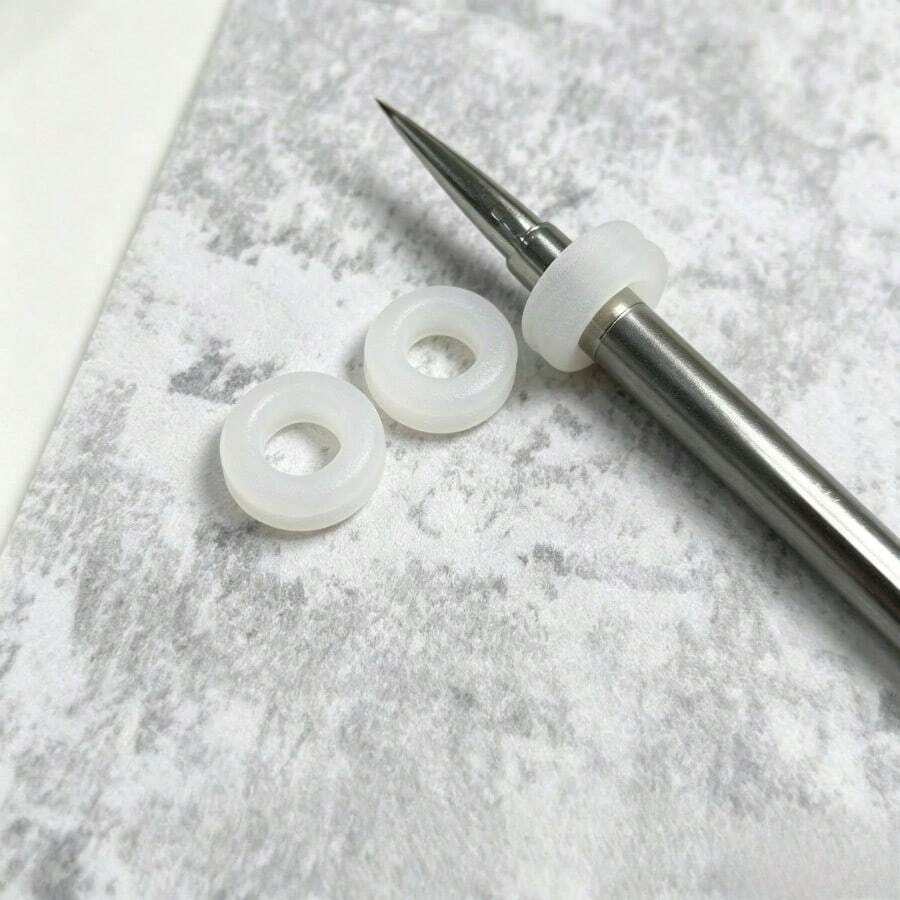 1pc Silicone Nail Art Pen Non-Slip Grip Ring, Reusable Grip Ring, Nail Art Tool Accessory, Suitable For Nail Art Painting Brush, Anti-Slip Round Ring - Multicolor - View 1