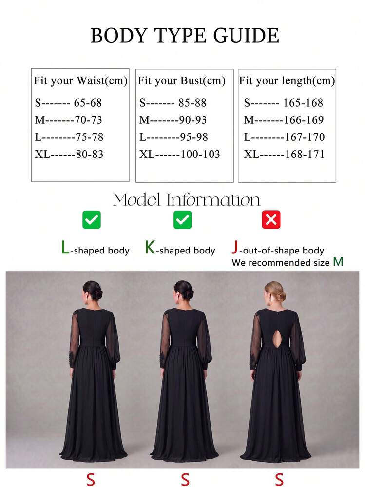 SUPGIR Asymmetrical Lantern Sleeve Luxury Splice Cinched Waist Black Formal Evening Dress, Party Dress, Wedding Guest Dress,Gown Spring Elegant - Black - View 7