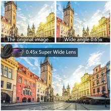 APEXEL Professional Phone Wide-Angle Lens, 2-In-1 Photography Lens Kit Compatible With All Smartphones, 12.5X Macro Lens + 0.45X Wide-Angle Lens, External Camera Lens Accessory For Mobile Phones - A - View 10