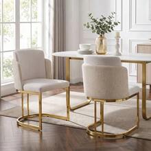 2 Dining Chairs, Comfortable And Breathable, Suitable For Restaurants, Living Rooms, Cafes And Other Places - 米色 - 查看 5