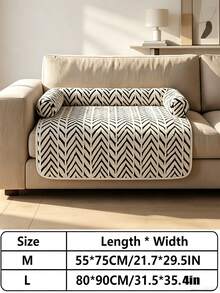 1pc Cat & Dog Sofa Bed, Plush Pet Bed With Cushion, Puppy Bed Pad, Dog Cooling Pad, Pet Cooling Pad, Indoor Cat & Puppy Non-Slip Furniture Protector, Suitable For All Pet Sizes, All-Season Washable Small & Medium Dog Bed, Summer Cat Cooling Pad, Essential Gift For Dogs & Cats - Multicolor - View 9