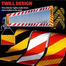 5cm*3 Meters Reflective Warning Tape Waterproof PVC Material Night Sticker Outdoor Use Suitable For Clothing And Trailer Marking (Actual Product Without Paper Core) - Multicolor - View 3