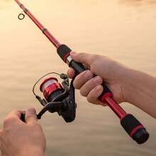 Portable Retractable Outdoor Fishing Full Set Multi-Function Tackle Accessories Kit, Lightweight Travel Fishing Gear, Universal Freshwater And Saltwater Beginner Outdoor Sports Fishing Set With Storage Box - Set - View 3