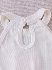 女嬰可愛5件套 草莓刺繡無袖掛脖上衣 3D大蝴蝶結裝飾雙層蛋糕裙 附蝴蝶結裝飾髮圈、髮帶及一雙3D蝴蝶結襪子套裝 - 淺粉色 - 查看 11