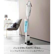 スティッククリーナー 紙パック ＆ 充電器 収納スタンド ホワイト W18×D27×H40cm タワー tower コードレス 掃除機 スタンド 充電器と紙パックを一括収納 10260 - ホワイト - チェックする 6