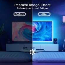 Bedroom Decor LED Light Strip, USB Plug 5V 1m/3.28ft-5m/16.4ft Smart Rope Light Strip With 24-Key Remote Control, Easy To Install Light Strip Suitable For Bedroom, Stairs, Kitchen - LED Light Strip - View 7