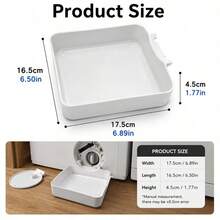 1pc All-In-One Washing Machine Drain Funnel With Lint Filter + Water Drip Tray, Universal Anti-Leak Accessory For Home Washing Machines, Laundry Room Water Accumulation And Moisture Prevention Floor Protection Tool, Practical Home Laundry Care Essential For Renters And Homeowners - A - View 7