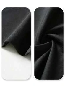 Camiseta de mujer con estampado gráfico de mapache, algodón premium, cuello redondo, corte holgado, cómoda, estampado gráfico único. - Negro - Ver 5