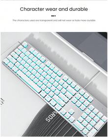 EWEADN Keyboard Gaming Forwarder GX710S dengan Nuansa Mekanik yang Tenang, Cocok untuk Wanita Dewasa dan Penggunaan Kantor, dengan Estetika Tinggi. - View 6