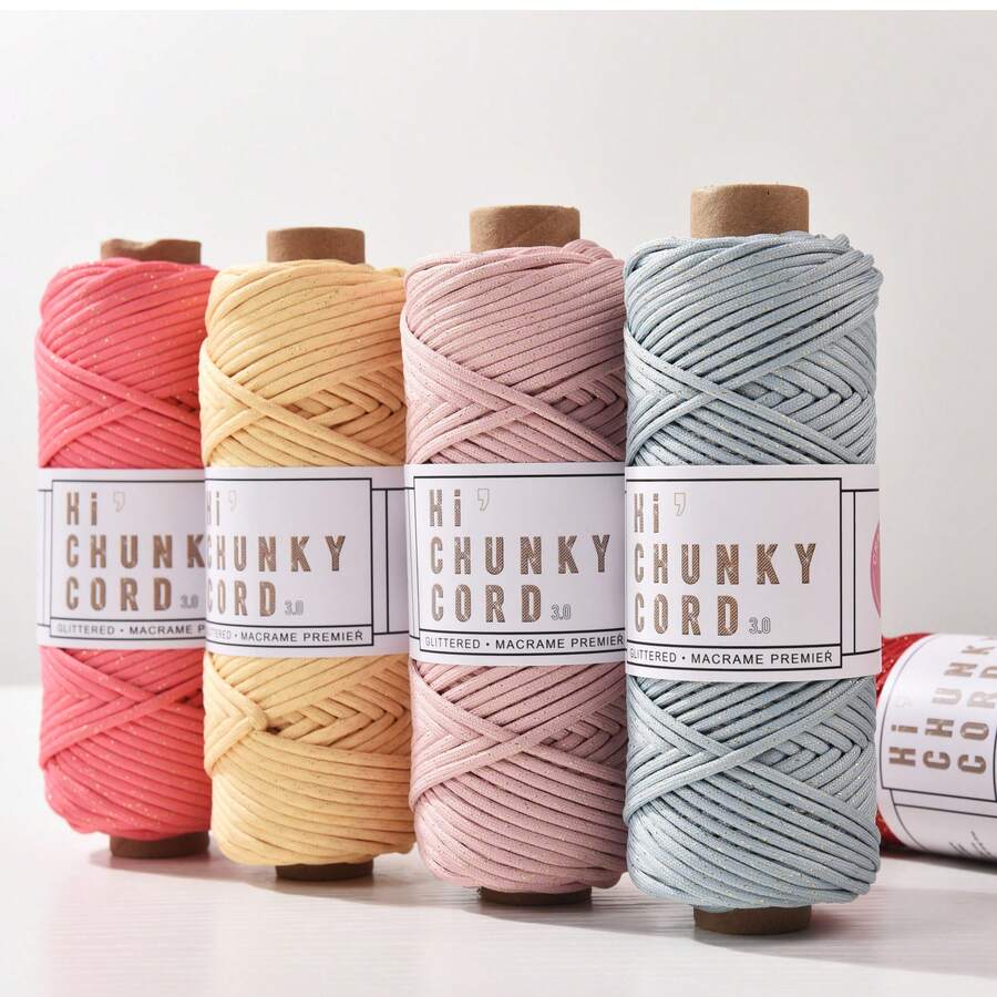 1pc 50M 3mm Braided Polyester Core Paracord, Low Stretch Heavy Duty Cord, DIY Craft Rope For Macrame, Bag Making, Gift Packaging, Tent Guyline, Handmade Wall Decor & Handicraft Projects - Multicolor - View 1
