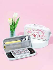 New Switch 2 Protective Case (2025) Game Accessory, 1pc Compatible With Switch 2/Switch OLED/Switch NS/Lite, Cartoon Strawberry Rabbit Pattern Protective Shell, Storage Bag, Switch Battery Version Game Console Accessory Protective Case, Anti-Scratch Cover, Free Joystick Cap, Best Gift Compatible With Switch Game Players. - Multicolor - View 23