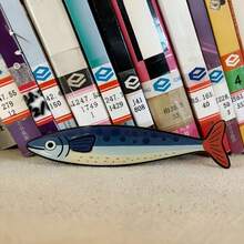 1pc Acrylic Bookmarks, Sardine Shaped High Beauty Bookmarks, Reading Marks, Suitable For Reading Enthusiasts, Colleagues, Friends And Family, Suitable For Home Season, Halloween Ideal Gift - A - View 5