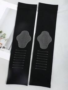 1雙/3雙 女款透氣壓力袖套 防滑網墊 UV防曬 涼感運動手臂套 適用騎單車、跑步、開車 - 彩色 - 查看 9