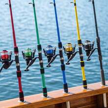 Portable Retractable Outdoor Fishing Full Set Multi-Function Tackle Accessories Kit, Lightweight Travel Fishing Gear, Universal Freshwater And Saltwater Beginner Outdoor Sports Fishing Set With Storage Box - Set - View 2